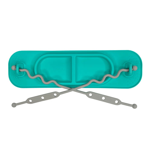 Mini Mat with Toy Straps for babies - perfect for playtime and mealtime, keeping toys secure and within reach.