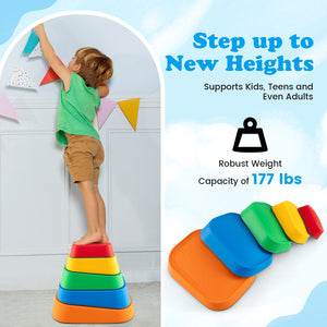 Stepping Stone for Kids 5Pcs Non-Slip Toddler River Stone Set