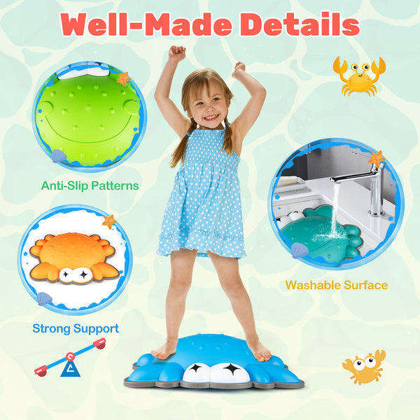 Stepping Stones for Kids 9 Pieces Non-Slip Toddler Stepping Stones Balance Sensory Toys