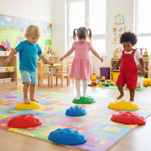 Stepping Stones for Kids 8 PCS Non-Slip Toddler Stepping Stones Balance Sensory Toys