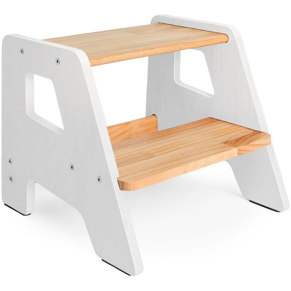 2-Step Wooden Stool for Toddlers Ages 2+