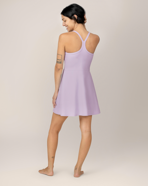Stevie Active Racerback Nursing Dress | Lavender Mist