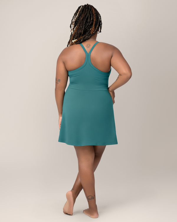 Stevie Active Racerback Nursing Dress | Teal