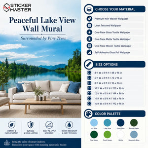 Peaceful Lake View Wall Mural