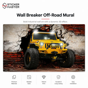 Wall Breaker Off-Road Mural | Garage Wallpaper