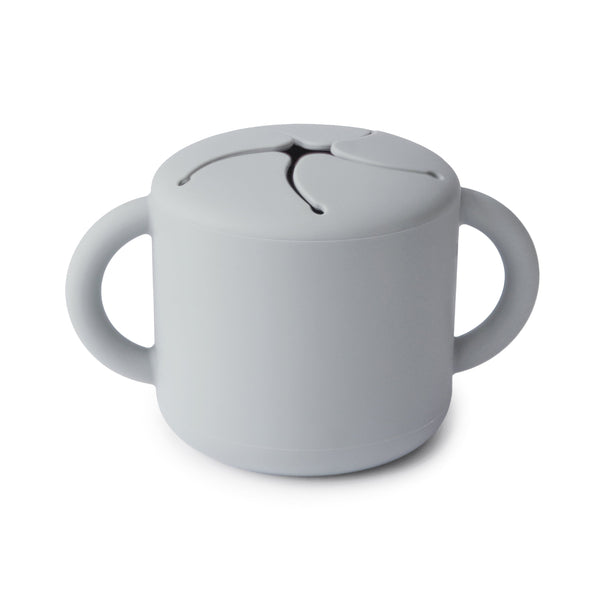 Mushie Snack Cup silicone spill-proof two handles