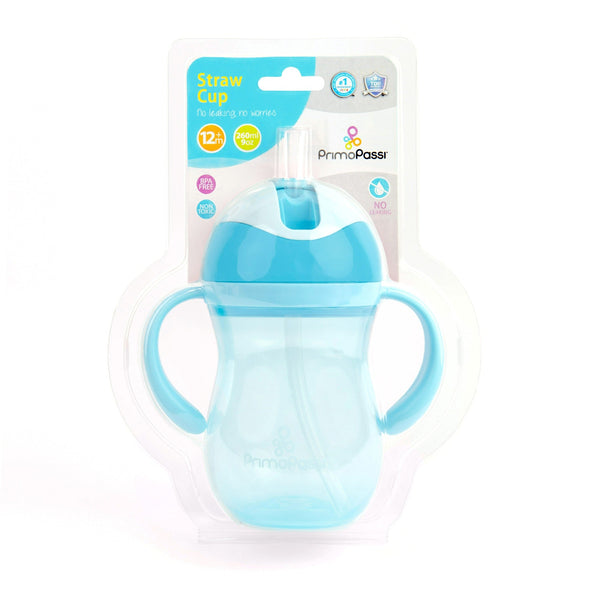 Primo Passi Straw Cup in Blue (9oz)