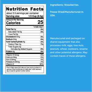Freeze Dried Strawberries - Wholes & Halves