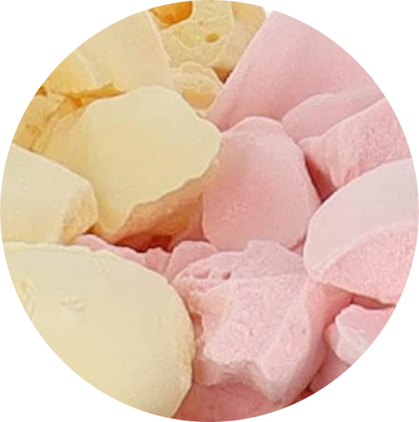 Freeze Dried Ice Cream That Does Not Melt (Bits) Strawberry Banana Mix