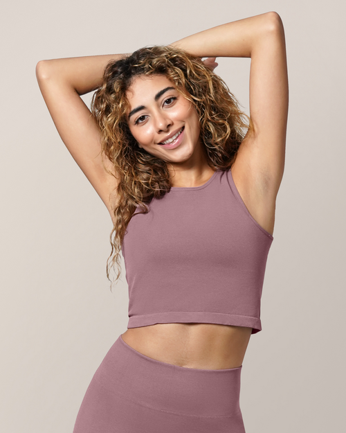 Sublime® Bamboo Hands-Free Pumping Longline Bra Top in Twilight, showcasing angle 4 design and comfort for nursing mothers.