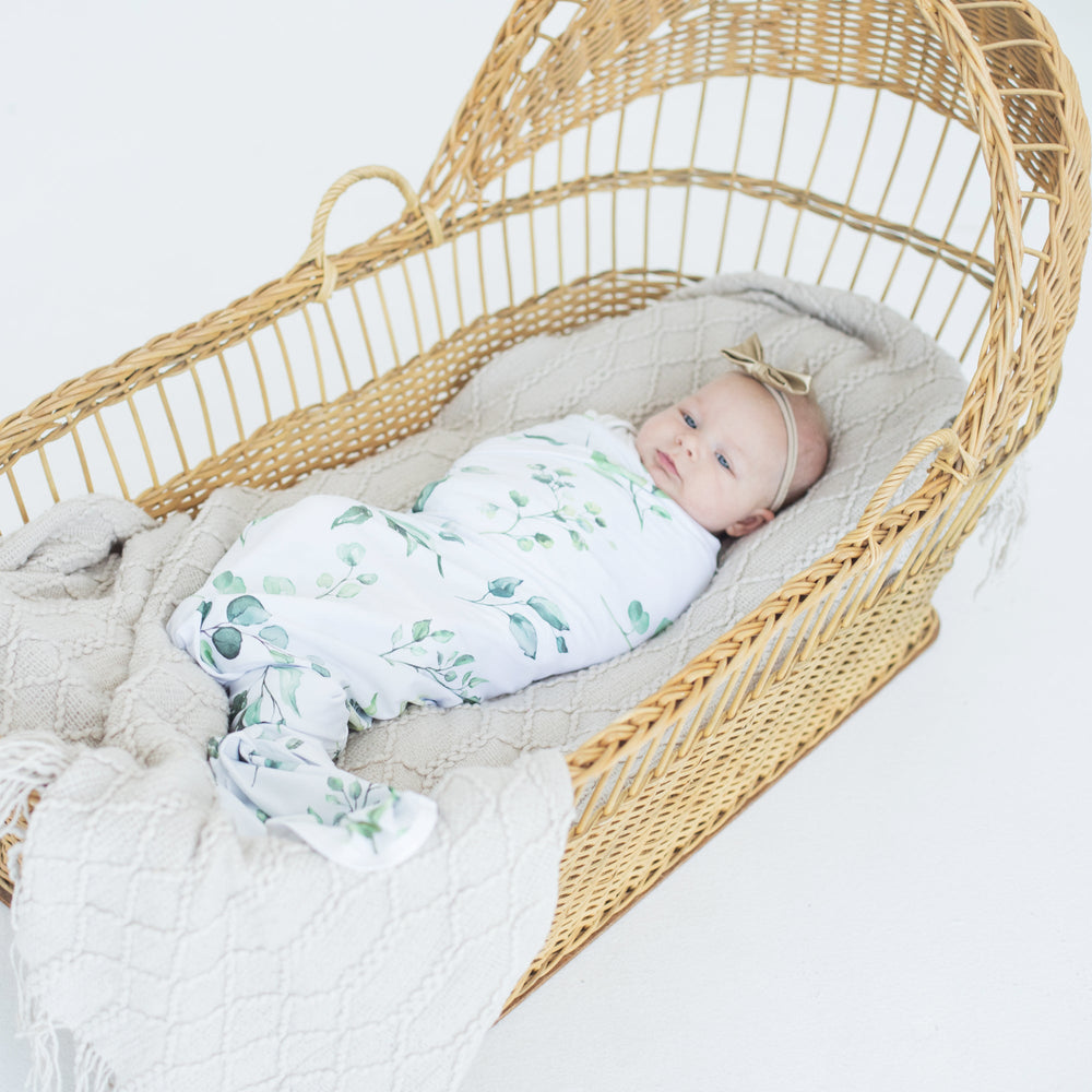 Buttery Soft and Stretchy Swaddle Blanket - Eucalyptus