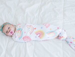 Buttery Soft and Stretchy Swaddle Blanket - Rainbow