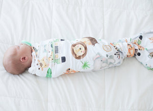 Buttery Soft and Stretchy Swaddle Blanket - Safari