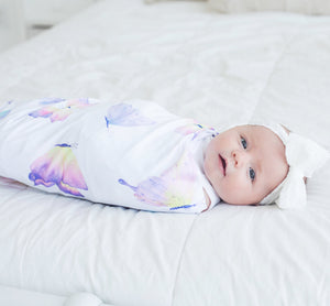 Buttery Soft and Stretchy Swaddle Blanket - Butterfly