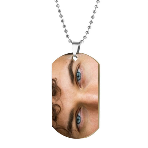 Custom Double-Sided Eye Photo Pendant Necklace – His Eyes, Her Eyes & More
