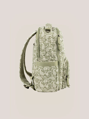 Sazan + JuJuBe Classic Diaper Backpack - Paisley Floral - MOOGCO Baby