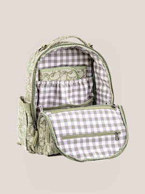 JuJuBe Sazan + JuJuBe Classic Diaper Backpack Paisley Floral