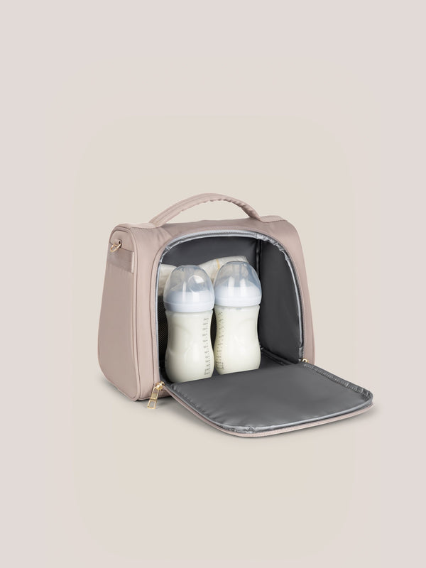 Insulated Bottle Bag - Taupe - MOOGCO Baby