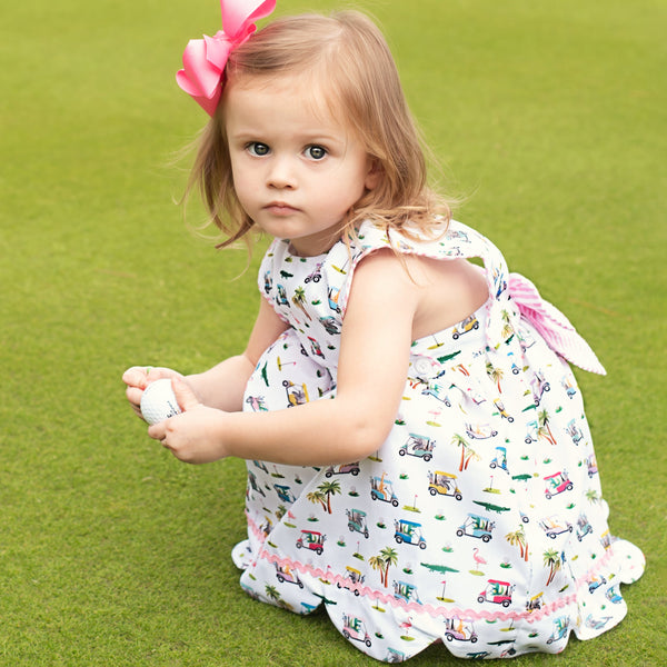 The Palms Reversible Golf Dress - MOOGCO Baby