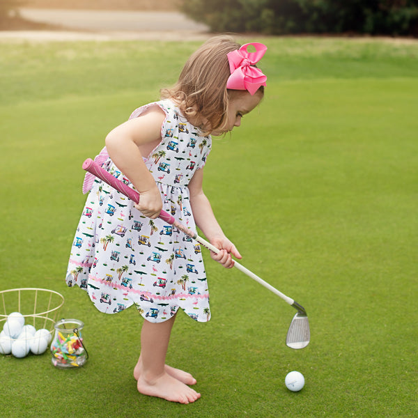 The Palms Reversible Golf Dress - MOOGCO Baby