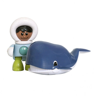 First Friends Whale and Eskimo Boy Set - adorable playtime figures for imaginative fun.