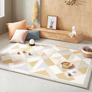 Tiny Land® Double-Sided Baby Playmat featuring Urban Zoo Adventure design for safe and fun playtime.