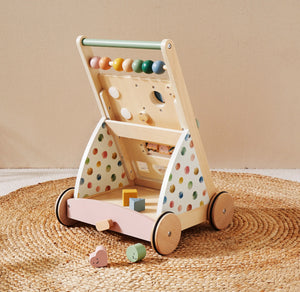 Baby walker and activity cube playset for complete development, shown from angle 4. Perfect for early learning and fun.