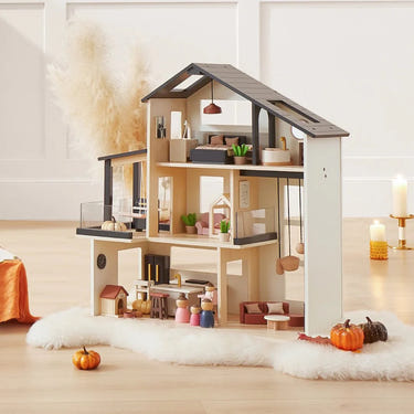 Tiny Land® Sweetwood Edge Dollhouse - charming wooden dollhouse for imaginative play, perfect for young children.