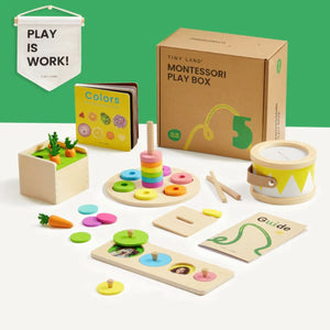 Tiny Land® Montessori Advanced Skills Baby Set for toddlers 13-24 months, showcasing engaging learning tools at angle 2.