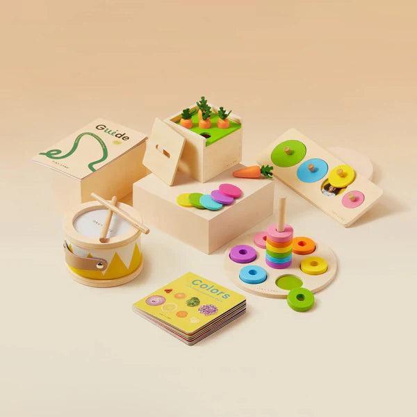 Tiny Land® Montessori Advanced Skills Baby Set for toddlers 13-24 months, showcasing engaging learning activities.
