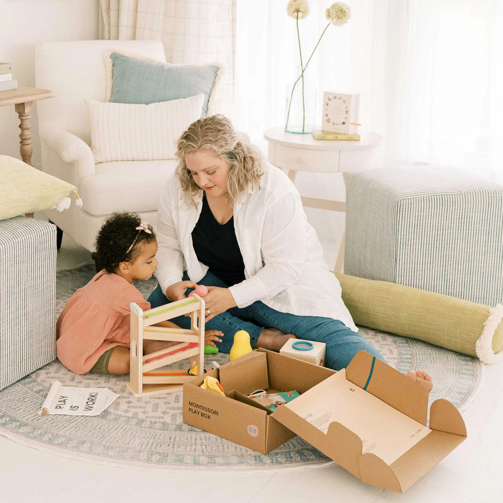 Tiny Land® Montessori Toys for Toddlers - Educational nursery decor for 16-18 months, promoting learning through play.