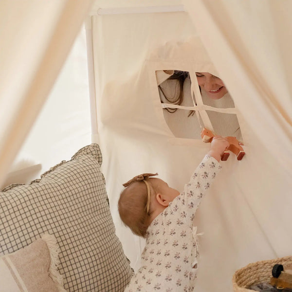 Tiny Land® Kids Tent – Large Cozy Tent with Star Lights