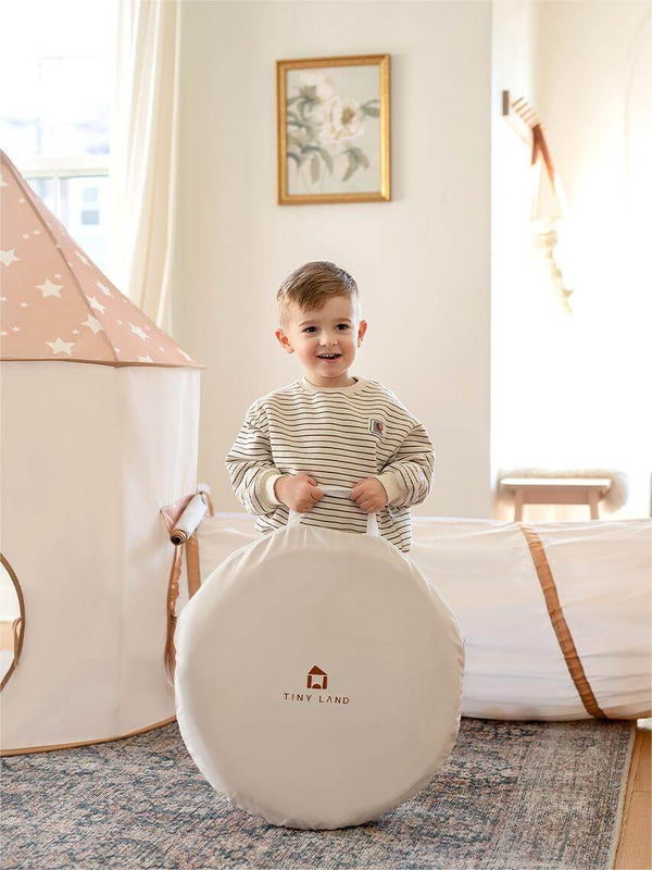 Tiny Land® Adventure 3-in-1 Play Tunnel & Ocean Ball Set for babies, featuring vibrant colors and engaging design.