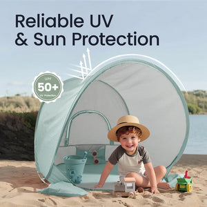 Tiny Land® Baby Beach Tent – Sea Blue Play Tent for Outdoor Fun