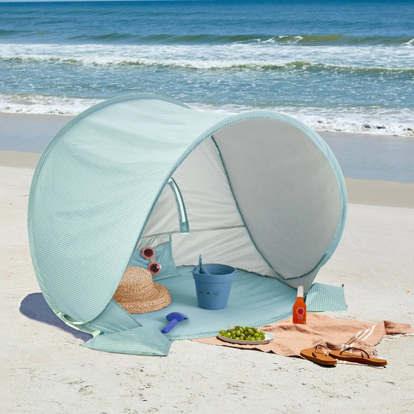 Tiny Land® Baby Beach Tent – Sea Blue Play Tent for Outdoor Fun
