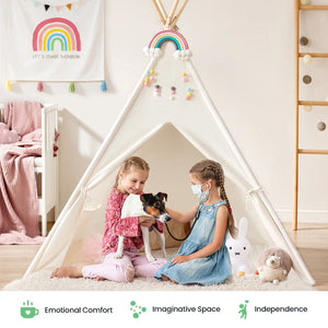 Tiny Land® Teepee Tent for Kids with Mat – Indoor Play Tent with Floor Mat