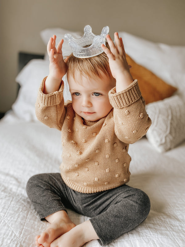 Haakaa Silicone Crown Teether 1 PK - Clear