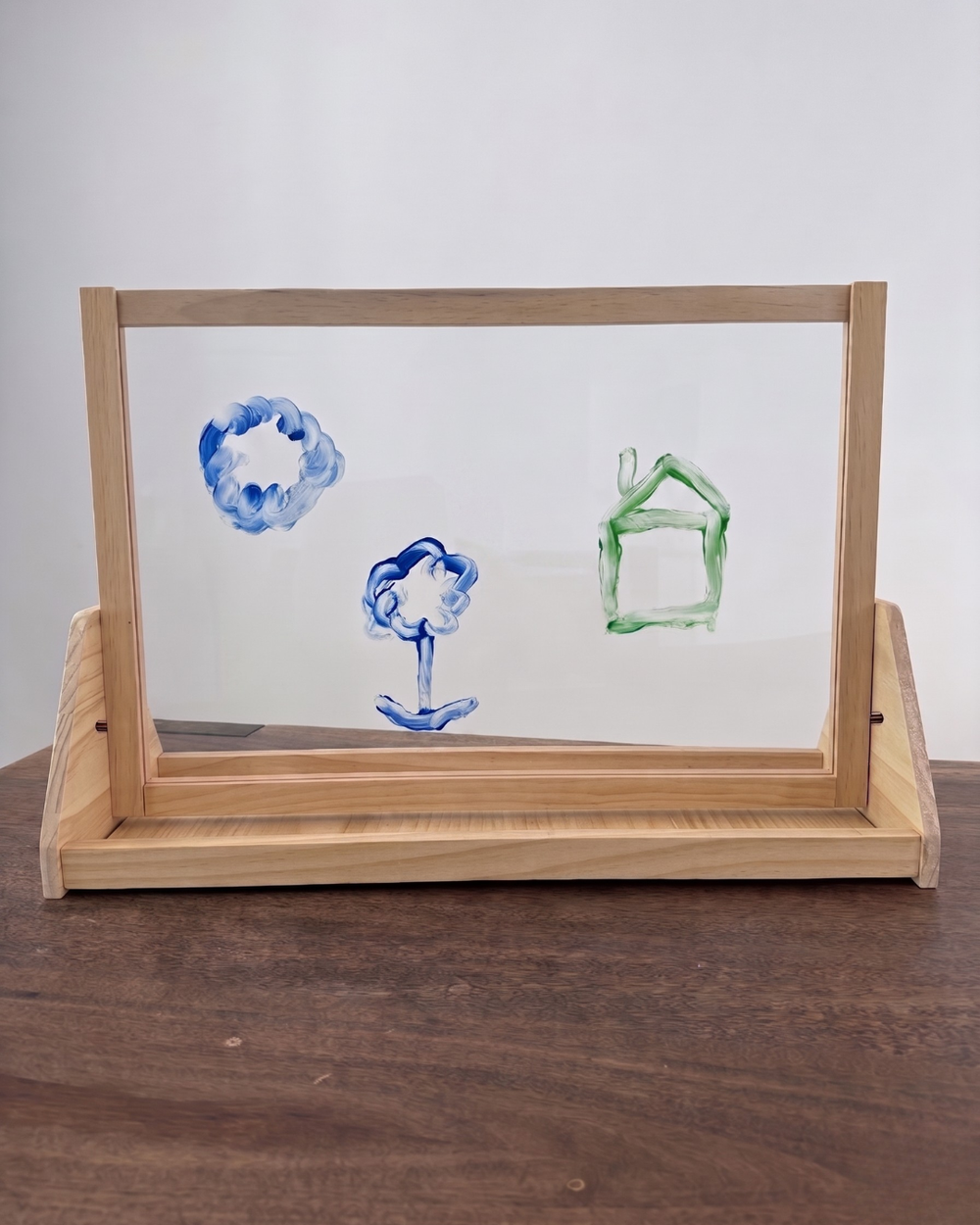 Wooden Tabletop Easel | 3-in-1 Magnetic Art Station