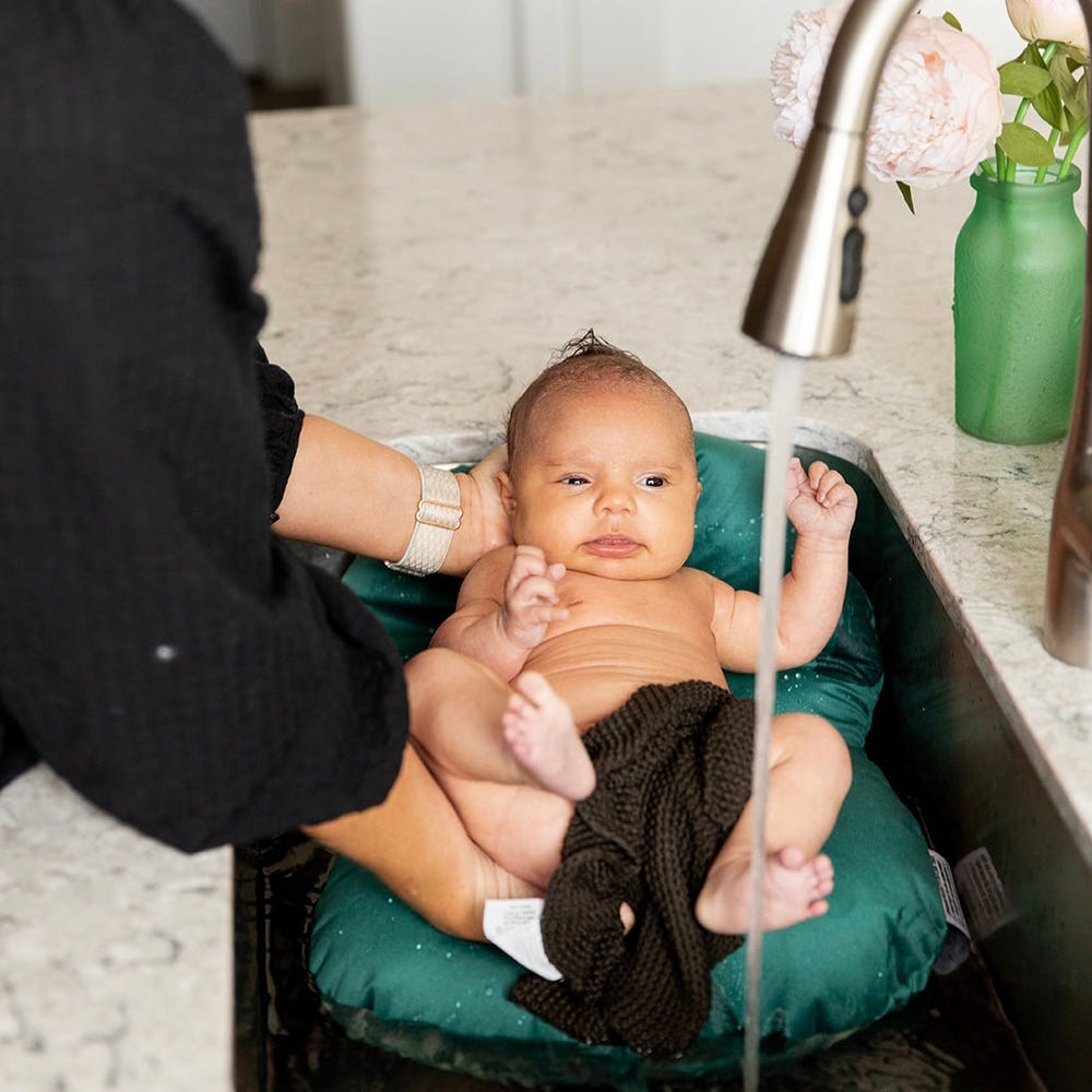 Teal Dream Infant Sink Bather for safe and comfortable baby bathing.