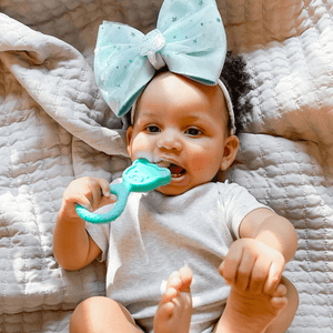 oogiebear baby 360° Teether bear head food-grade silicone
