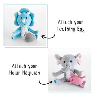 Teething Pals pacifier clip for babies, colorful and safe for teething relief.