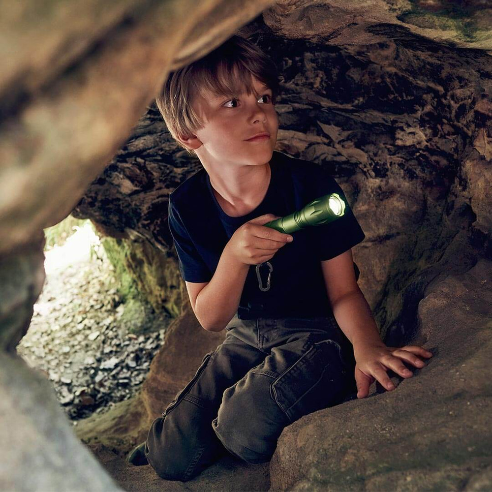 Terra Kids 4-Way Flashlight for bath fun, safe for kids, colorful design, perfect for playtime adventures.