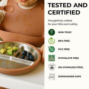 Stainless Steel Toddler Feeding Set 12+ Months- Sage Green