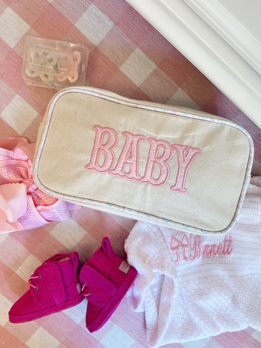 KenzKustomz Baby Large Canvas Travel Bag 10 x 3 x 5.5 3 Colorways