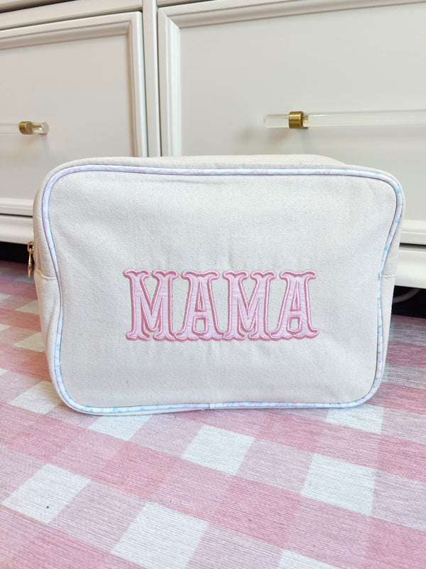 Mama XL canvas travel bag in angle view, perfect for stylish and practical baby essentials on the go.