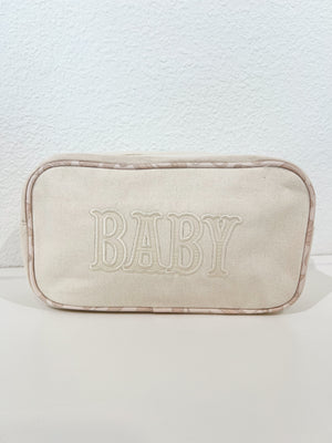 Large canvas travel bag for babies, shown at angle 12, perfect for outings and storage.