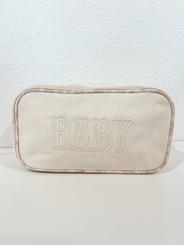 Large canvas travel bag for babies, shown at angle 12, perfect for outings and storage.