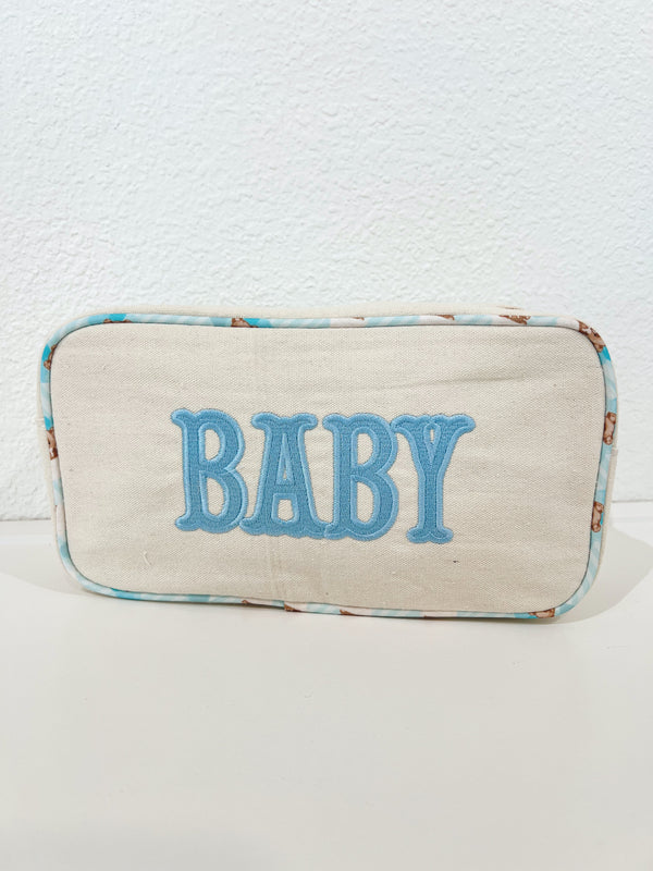 Large canvas travel bag for babies, shown at angle 11, perfect for outings and storing baby essentials.