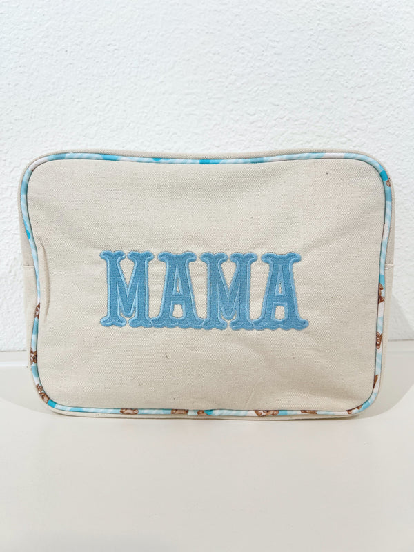 Mama XL canvas travel bag in angle view, perfect for stylish and functional baby gear on the go.