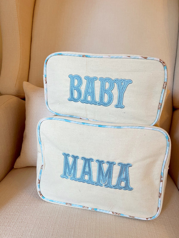 Mama XL canvas travel bag in angle 4 view, perfect for parents on the go with baby essentials.